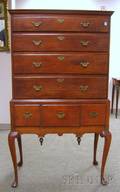Queen Anne Cherry Flattop Highboy