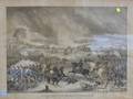 Giltwood Framed Thomas Kelly Lithograph Battle of Gettysburg