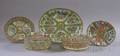 Five Pieces of Chinese Export Porcelain Rose Medallion Pattern Tableware