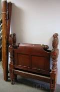 Classical Carved Mahogany Pineapple Finial Twin Bed