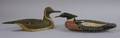 Two Carved and Painted Wooden Duck Decoys