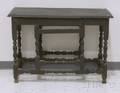 Blackpainted William  Mary Wooden Gateleg Table Base