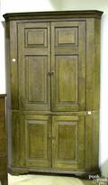 Pennsylvania pine 2part corner cupboard