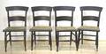 Set of 4 painted cottage chairs