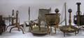 Group of Cast and Wrought Fireplace and Hearth Items