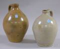 Two Charlestown Ovoid Stoneware Jugs