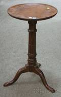 Chippendale Carved Walnut Dishtop Candlestand