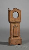 Carved and Painted Wooden Watch Hutch