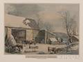 Currier  Ives publishers American 18571907 THE FARM YARDIN WINTER