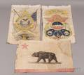 Three Early Printed Cotton California Banners