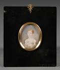 Portrait Miniature of a Redhaired Girl