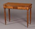 Classical Mahogany Inlaid and Mahogany and Satinwood Veneer Card Table