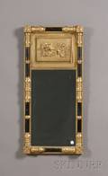 Classical Gilt and Ebonized Splitbaluster Mirror