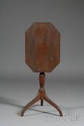 Federal Mahogany Turned and Carved Tilttop Candlestand
