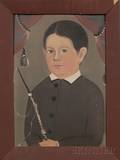 William Matthew Prior American 18061873 Portrait of a Boy Holding a Riding Whip