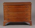 Federal Mahogany and Mahogany Veneer Bowfront Chest of Drawers