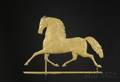 Gilt Copper Blackhawk Trotting Horse Weather Vane