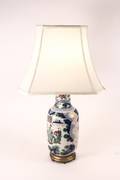 Chinese Figural Porcelain Table Lamp