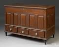 Pennsylvania painted pine and poplar blanket chest ca 1820