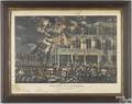 Currier  Ives handcolored lithograph
