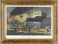 Currier  Ives handcolored lithograph