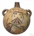 Fine Hopi polychrome canteen attributed to Hano Nampeyo late 19thearly 20th c