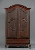 Continental Rococo Oak Armoire