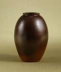 Martin Brothers Brown Glazed Stoneware Vase