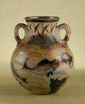 Martin Brothers Glazed Stoneware Fish Vase