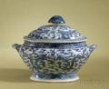 Chinese Blue and White Porcelain Covered Tureen