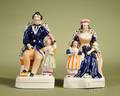 Pair of Victorian Staffordshire Figures