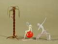 Three Small Whimsical Venetian Glass Figures