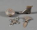 Four Small Silver and Silverplate Articles