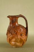 Martin Brothers Glazed Stoneware AngloAmerican Doubleface Jug