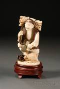 Polychrome Ivory Carving