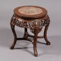 Circular Rosewood Tabouret