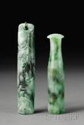 Two Jade Plume Holders