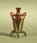 Miniature Zsolnay Doublehandled Vase