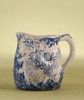 Dedham Pottery Day and Night Pitcher