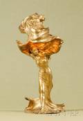 French Art Nouveau Gilt Bronze Figural Lamp Loie Fuller by Raoul Larche 18601912