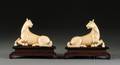 Pair of Ivory Carvings