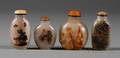 Four Shadow Agate Snuff Bottles