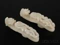 Two Jade Garment Hooks