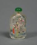 Interior Painted Glass Snuff Bottle