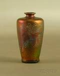 Miniature Clement Massier Iridescent Glazed Vase