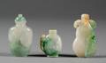 Three Jade Snuff Bottles