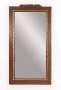 Italian Carved Walnut Rectangular Mirror