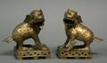 Pair of Bronze Foo Dogs
