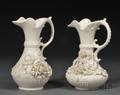 Two Belleek Porcelain Aberdeen Pitchers