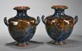 Pair of Royal Doulton Eliza Simmance Decorated Stoneware Vases